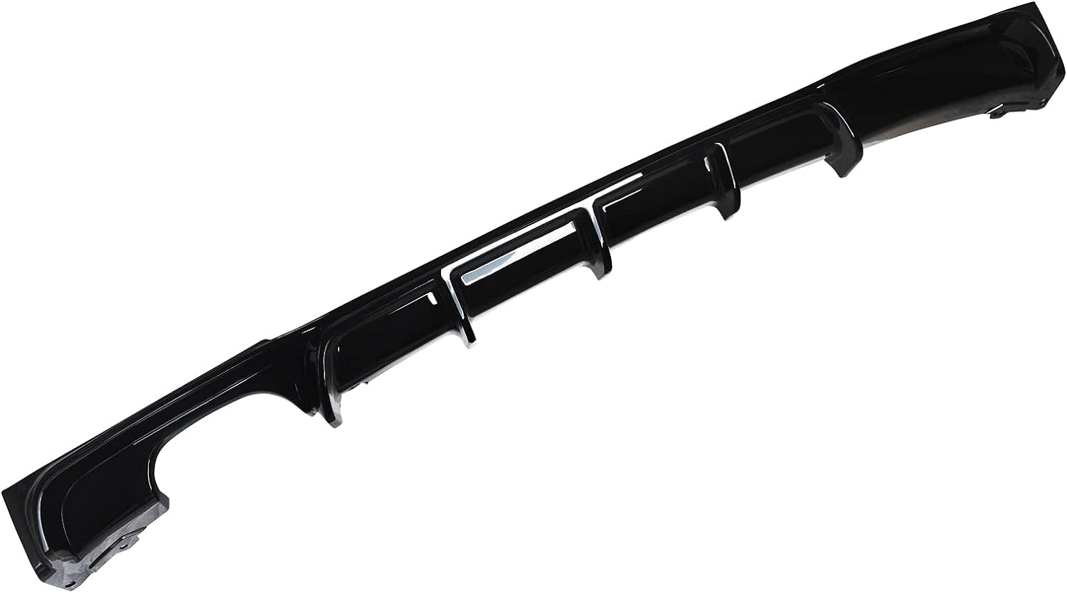 Rear Diffuser for 2012-2019 BMW 3 Series F30 F31 320i 330i 340i with M Sport Bumper,Gloss Black ABS Material Lower Bumper Lip single Exhaust - ONECARWORLD
