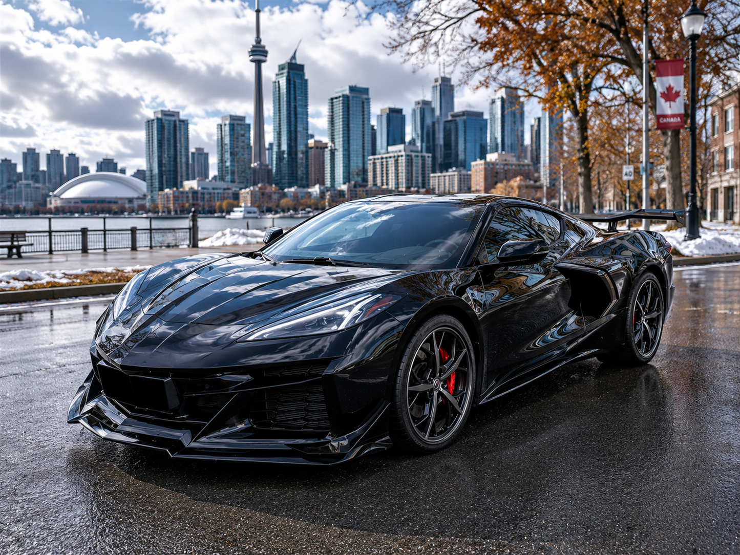 Chevrolet Corvette C8 Stingray Z06 Style Front Conversion Bumper Kit 2020-2026 Unpainted PP Onecarworld