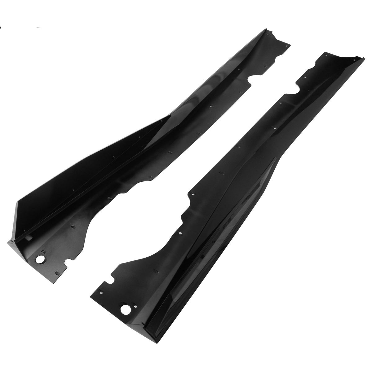 Chevrolet Corvette C8 V1 B Style Gloss Black Side Skirts | 2020-2025 | Premium ABS Aero Side Splitters | Onecarworld