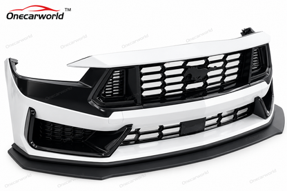 2024+ Ford Mustang Dark Horse Style Front Bumper Conversion – LED Grille Onecarworld