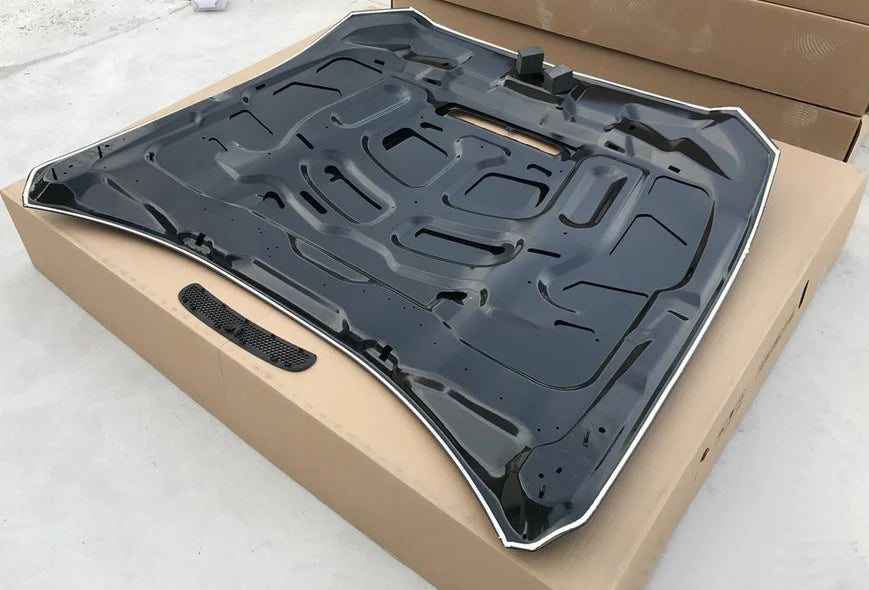 15-17 Mustang GT350 Style Aluminum Hood (Fits All 15-17 Models) Direct Fit & Includes Plastic Grille Insert - ONECARWORLD