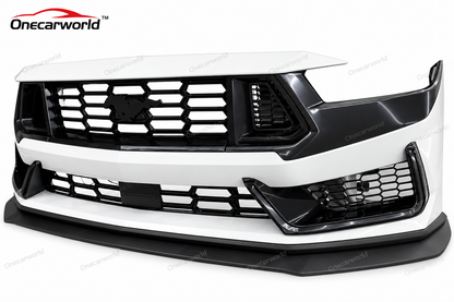 2024+ Ford Mustang Dark Horse Style Front Bumper Conversion – LED Grille Onecarworld