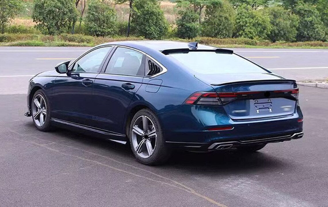 Honda Accord 2023 2024 11th Gen Gloss Black Rear Side Window Louvers Racing Style Triangular Window Glass Blinds