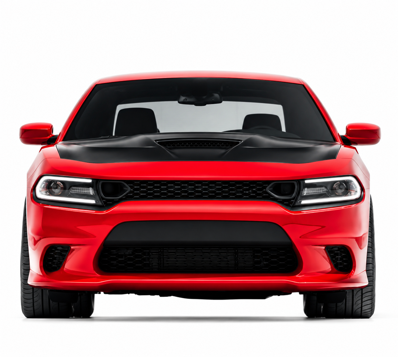 Dodge Charger Front Bumper Kit Hellcat Conversion 2015-2023 Without Fog Lamp Option Unpainted PP Onecarworld