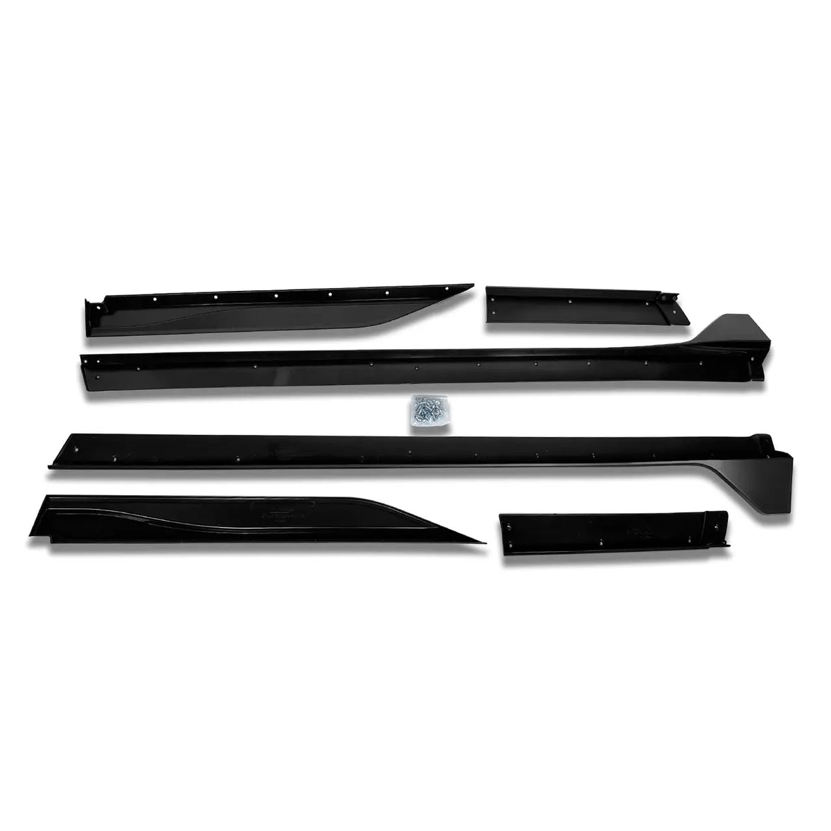 Ford Mustang GT500 Style 
2010-2014 Glossy Black Side Skirts  for all trims Onecarworld