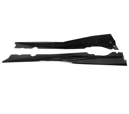 Chevrolet Corvette C8 V1 B Style Gloss Black Side Skirts | 2020-2025 | Premium ABS Aero Side Splitters | Onecarworld