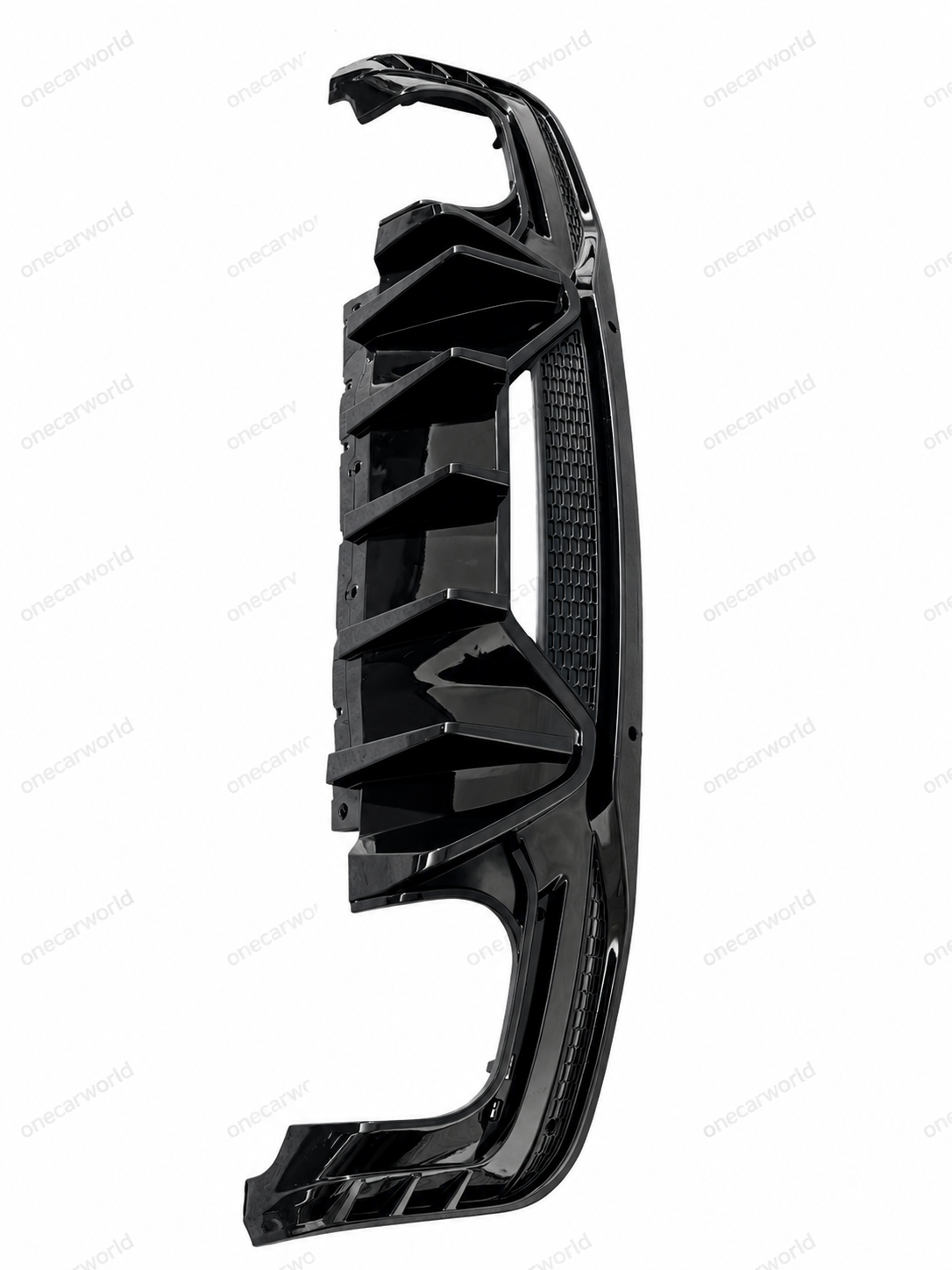 Mustang 2024+ Dark Horse Style Rear Diffuser | Glossy Black | Dual Outlet | For EcoBoost & GT | OneCarWorld