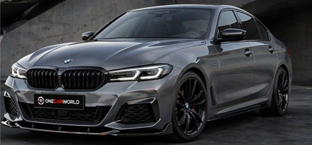 BMW 5 Series G30 Facelift 2020+ M-Pack Front Bumper Lip Splitter Spoiler M Sport Onecarworld