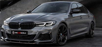 BMW 5 Series G30 Facelift 2020+ M-Pack Front Bumper Lip Splitter Spoiler M Sport Onecarworld