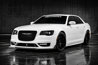 Chrysler 300 SRT 2012-2023 Style Front Bumper Conversion Unpainted PP With Fog Lights & DRL Onecarworld