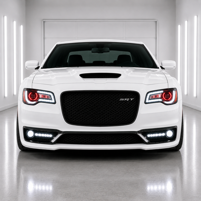 Chrysler 300 / 300C SRT Style Front Bumper Conversion Kit 2012-2023 Glossy Black | Onecarworld