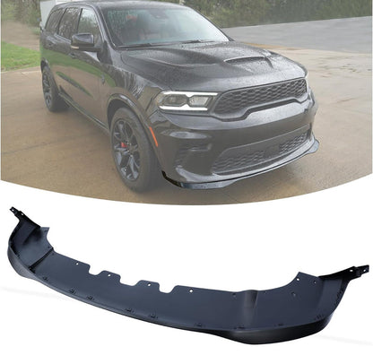 For 2021–2025 Dodge Durango SRT Style Front Bumper Lip (Unpainted) & Rear Diffuser (Gloss Black) Conversion Kit