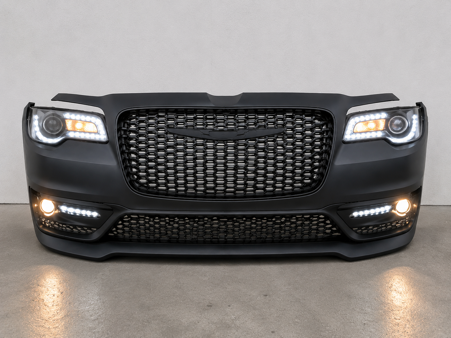 Chrysler 300S Front Bumper Conversion Kit 2012-2023 Glossy Black Sport Style | Onecarworld