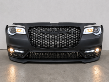 Chrysler 300S Front Bumper Conversion Kit 2012-2023 Glossy Black Sport Style | Onecarworld