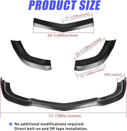 Dodge Charger Front Bumper Lip Spoiler for 2011-2014 – Glossy Black – Onecarworld