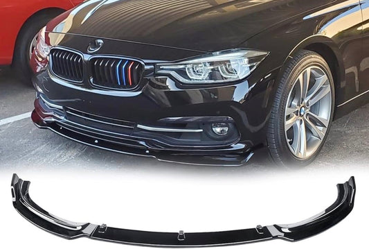 BMW F32 4 Series 2014 2015 2016 Base Non M Sport Front Bumper Lip Splitter Gloss Black 3PCS ABS Onecarworld