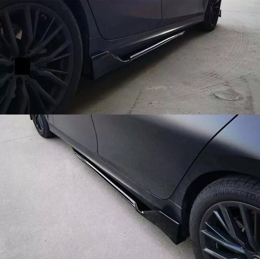 Side Skirts for 2019-2023 BMW G20 G28 3 Series M Sport Gloss Black 3D Racing Style Extension Rocker Panels