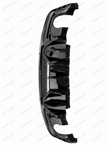 Mustang 2024+ Dark Horse Style Rear Diffuser | Glossy Black | For EcoBoost & GT | OneCarWorld