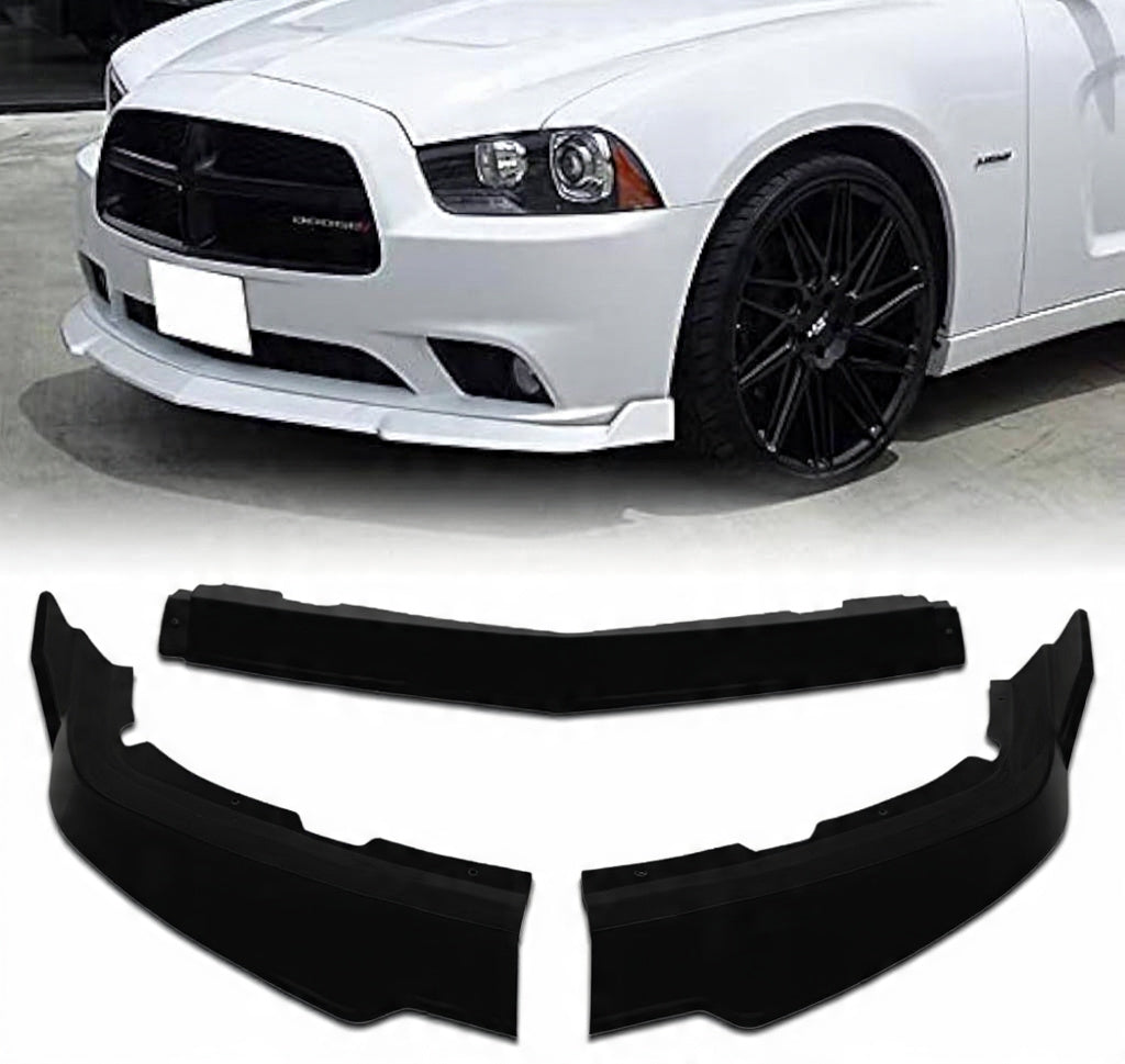 Dodge Charger Front Bumper Lip Spoiler for 2011-2014 – Glossy Black – Onecarworld