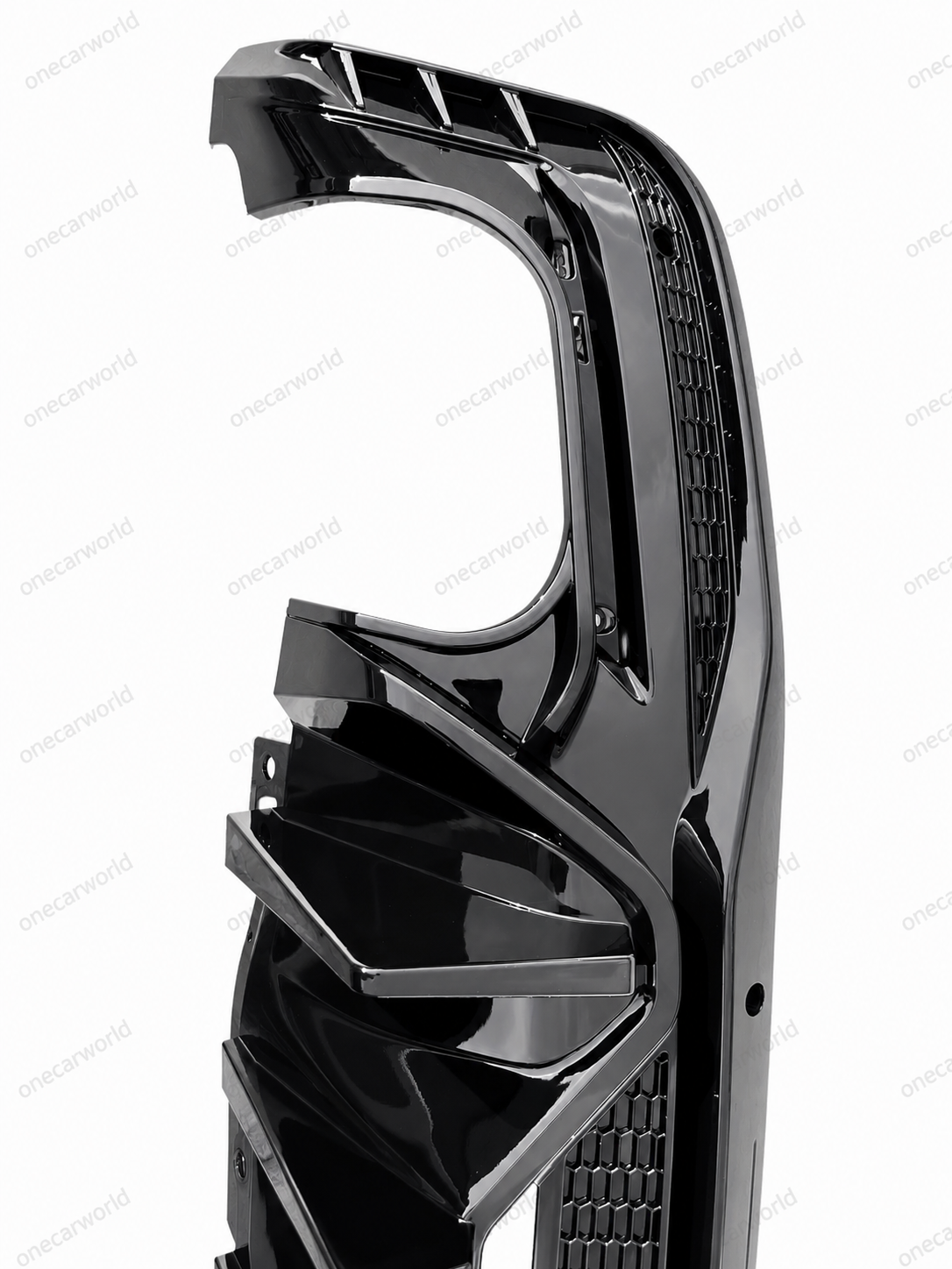 Mustang 2024+ Dark Horse Style Rear Diffuser | Glossy Black | Dual Outlet | For EcoBoost & GT | OneCarWorld