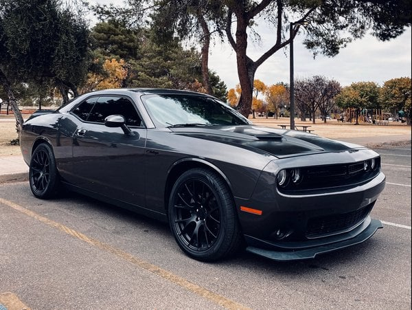 MP Concepts Front Chin Spoiler for Dodge Challenger SXT 2015–2023  Textured Black  Onecarworld
