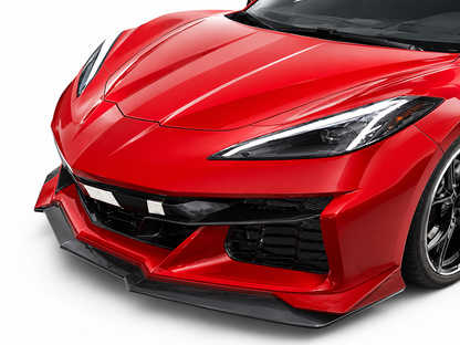 Chevrolet Corvette C8 Stingray Z06 Style Front Conversion Bumper Kit 2020-2026 Unpainted PP Onecarworld