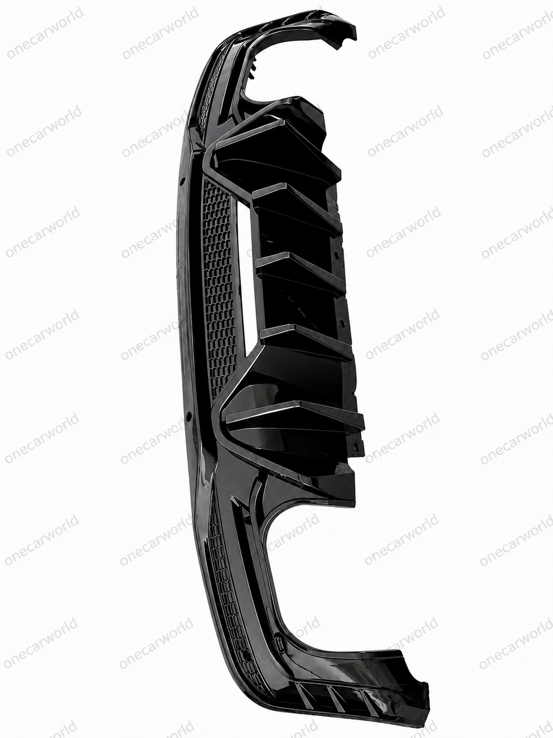 Mustang 2024+ Dark Horse Style Rear Diffuser | Glossy Black | Dual Outlet | For EcoBoost & GT | OneCarWorld