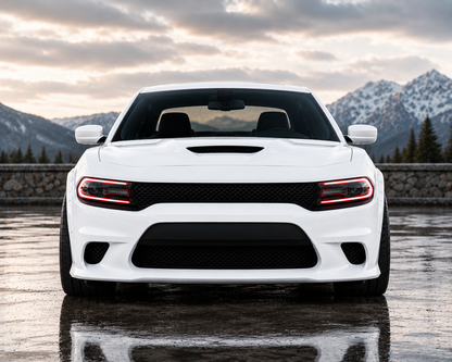 Dodge Charger Front Bumper 2015-2023 SRT Style Conversion Kit Unpainted PP Without Fog Lamp Option Onecarworld