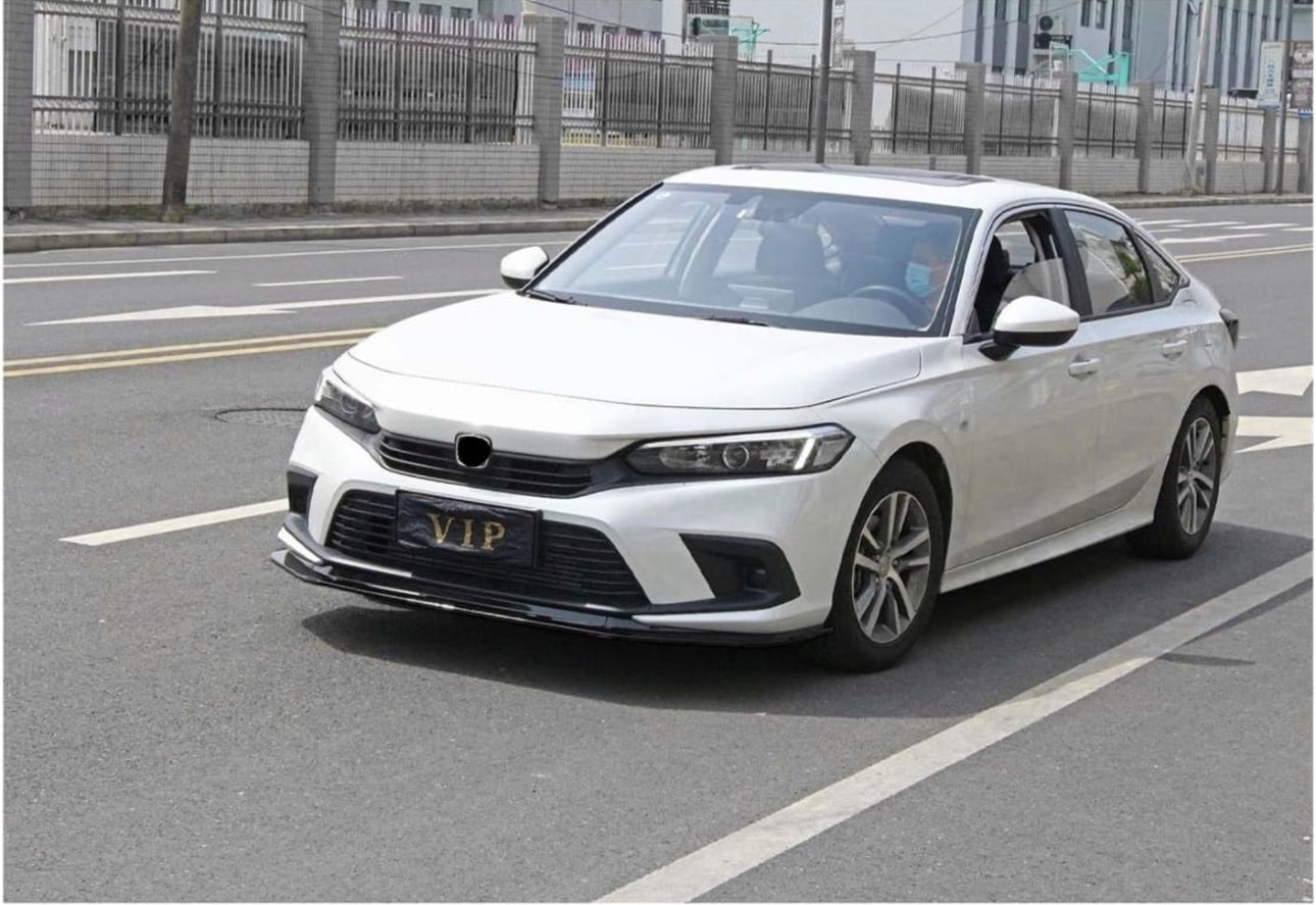 Honda Civic with the 11th Gen Sedan & Hatchback Borderless Style Front Lip (2022-2024)