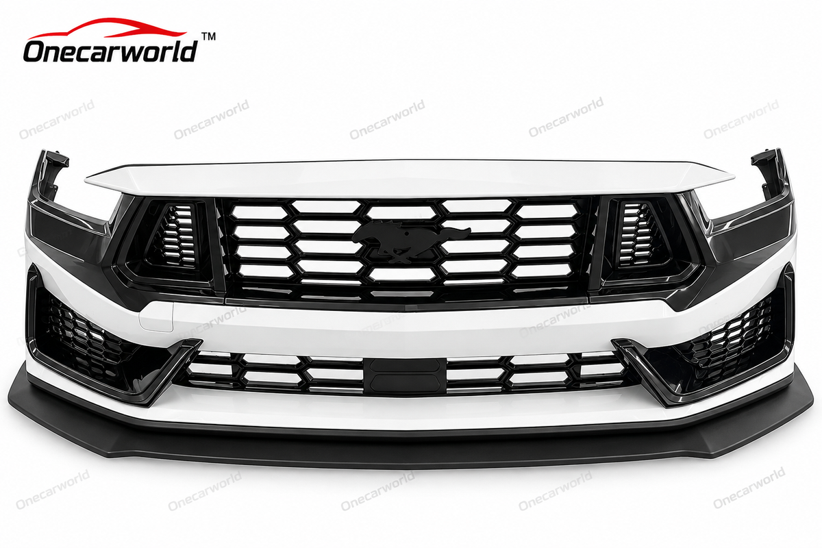2024+ Ford Mustang Dark Horse Style Front Bumper Conversion – LED Grille Onecarworld