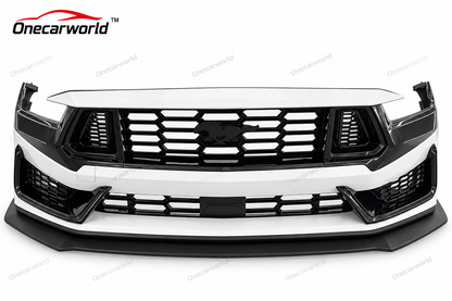 2024+ Ford Mustang Dark Horse Style Front Bumper Conversion – LED Grille Onecarworld