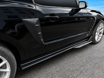 Ford Mustang GT500 Style 
2010-2014 Glossy Black Side Skirts  for all trims Onecarworld