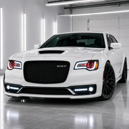 Chrysler 300 / 300C SRT Style Front Bumper Conversion Kit 2012-2023 Glossy Black | Onecarworld