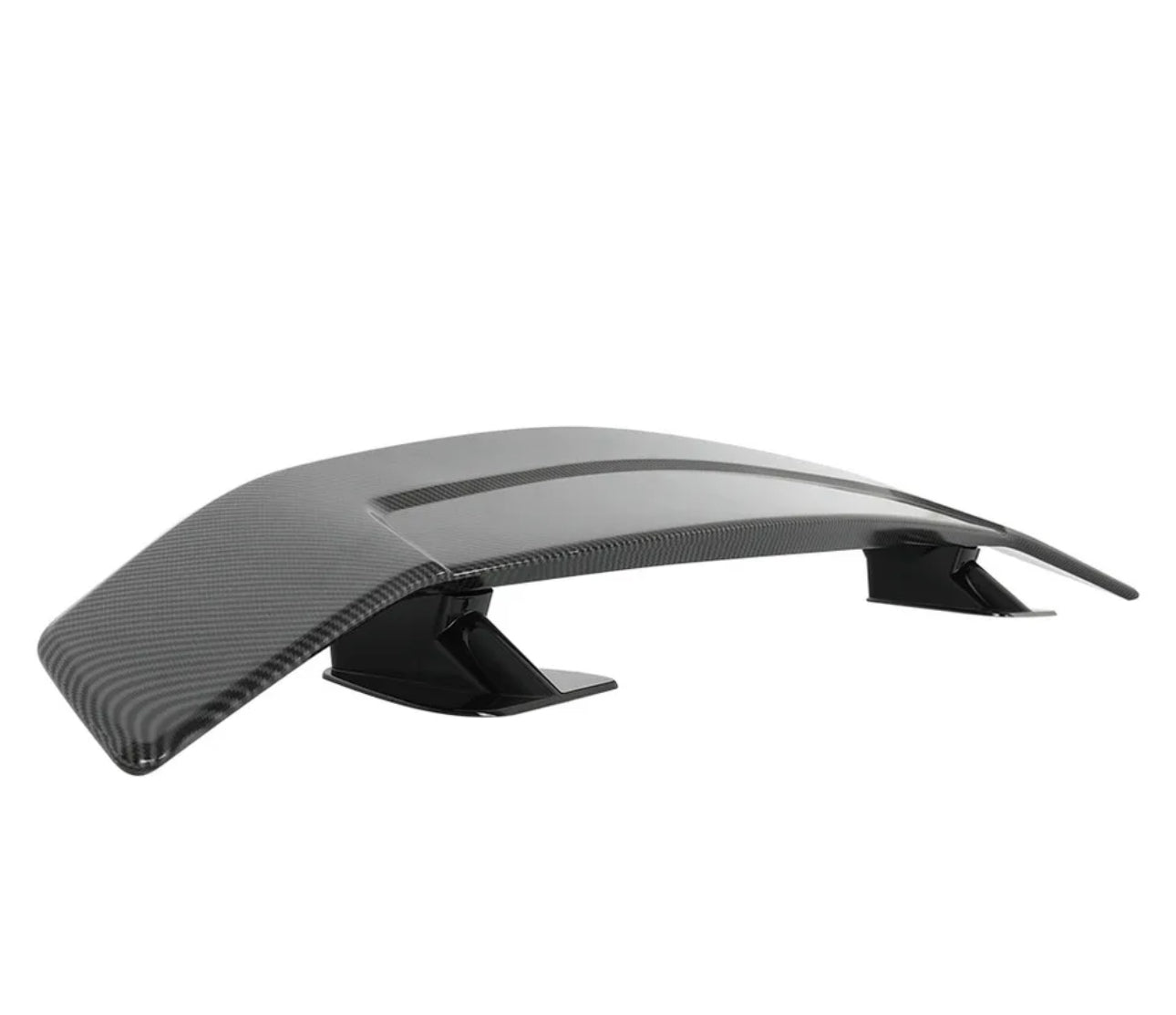 UNIVERSAL CARBON STYLE REAR TRUNK SPOILER WING FOR ALL SEDAN CARS WITH FLAT SURFACE TRUNK. - ONECARWORLD