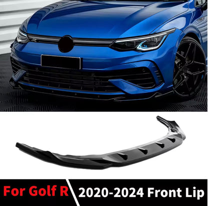 Volkswagen Golf MK8 2020+ Front Lip Glossy Black Onecarworld