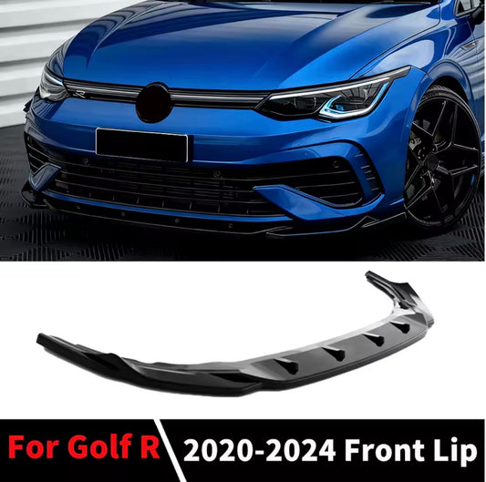 Volkswagen Golf MK8 2020+ Front Lip Glossy Black Onecarworld