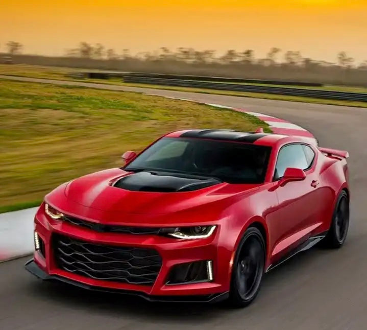 Camaro Chevrolet 2016-2023 V6 ZL1 Style 1pcs Front Bumper Lip (Glossy black) For Normal Bumpers Only. - ONECARWORLD