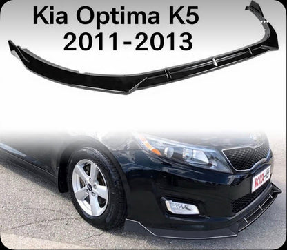 Kia Optima K5 Front Splitter Glossy Black Front Bumper Lip for 2011–2013 Onecarworld