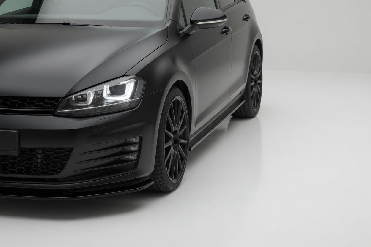Volkswagen Golf GTI MK7 2015–2021 Side Skirts Glossy Black Onecarworld