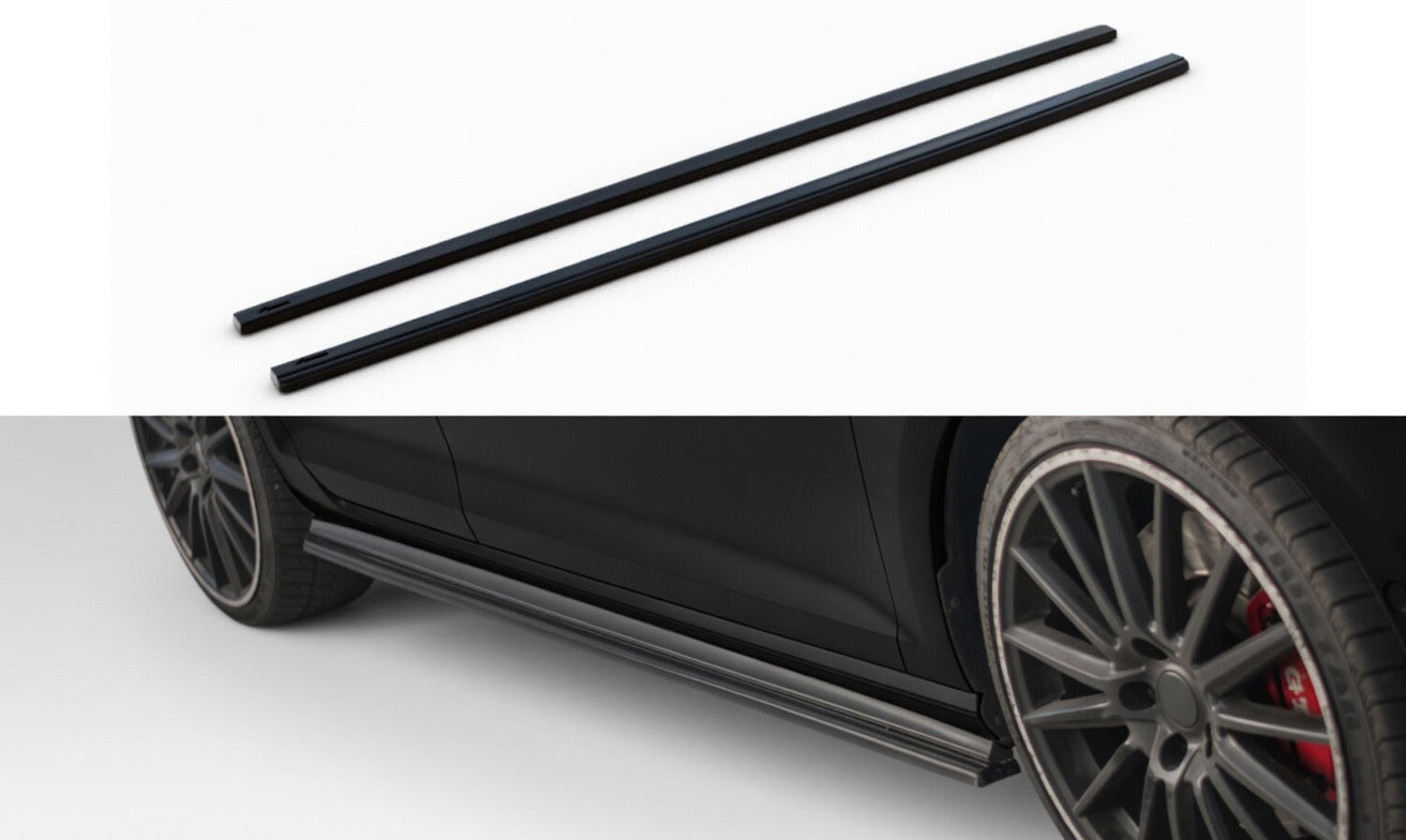 Volkswagen Golf GTI MK7 2015–2021 Side Skirts Glossy Black Onecarworld