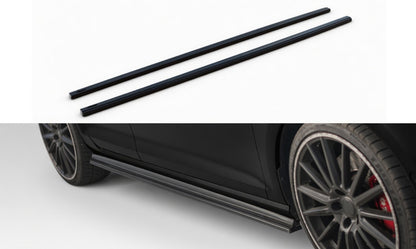Volkswagen Golf GTI MK7 2015–2021 Side Skirts Glossy Black Onecarworld
