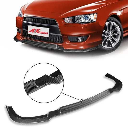 Mitsubishi Lancer 2008-2015 Glossy Black Front Lip Onecarworld