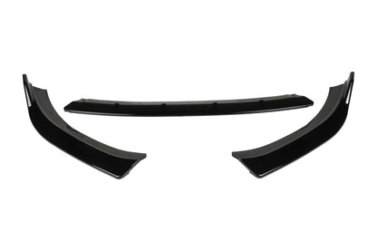 Audi A3 Front Lip 2014-2016 Glossy Black, Flexible & Non-Breakable