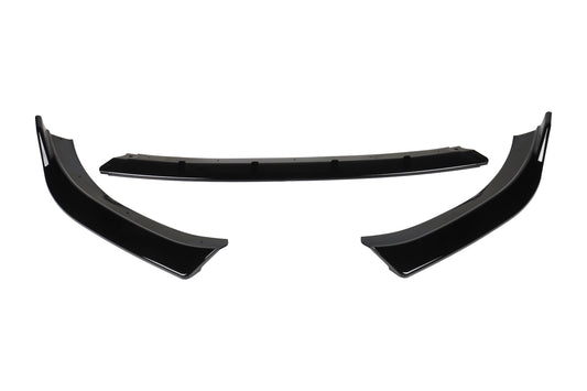 Audi A3 Front Lip 2014-2016 Glossy Black, Flexible & Non-Breakable