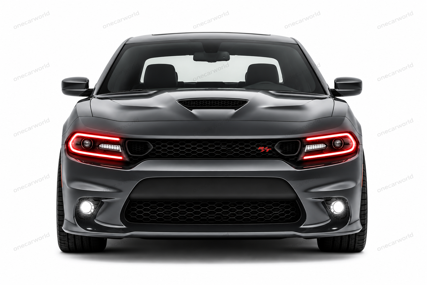 Dodge Charger Front Conversion Bumper Hellcat Style With fog lamp Option 2015-2023 Unpainted Primer Onecarworld