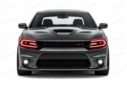 Dodge Charger Front Conversion Bumper Hellcat Style With fog lamp Option 2015-2023 Unpainted Primer Onecarworld
