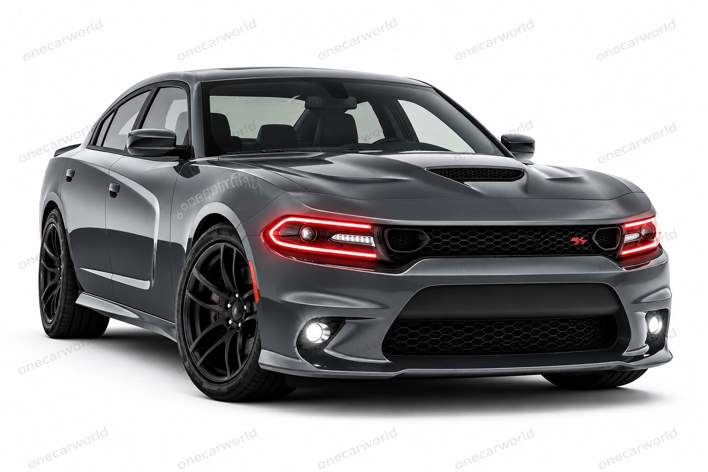 Dodge Charger Front Conversion Bumper Hellcat Style With fog lamp Option 2015-2023 Unpainted Primer Onecarworld