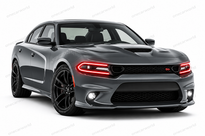Dodge Charger Front Conversion Bumper Hellcat Style With fog lamp Option 2015-2023 Unpainted Primer Onecarworld