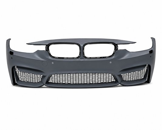 BMW 3 Series F30 M3 Style Front Bumper Conversion 2012-2018 Unpainted Primer Onecarworld