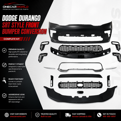 Dodge Durango SRT Style Front Bumper Conversion 2011+ | Onecarworld